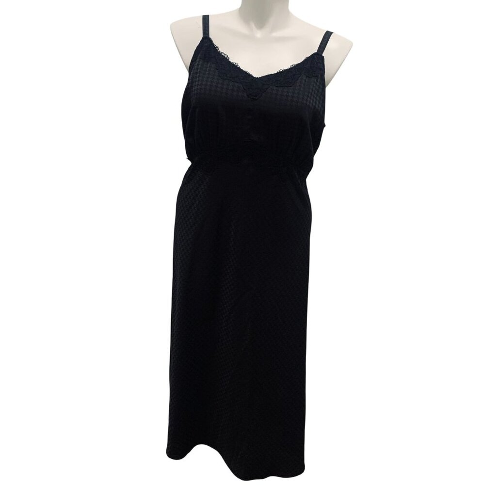 Torrid Black Sleeveless Lace Trim Slip Dress Size 2